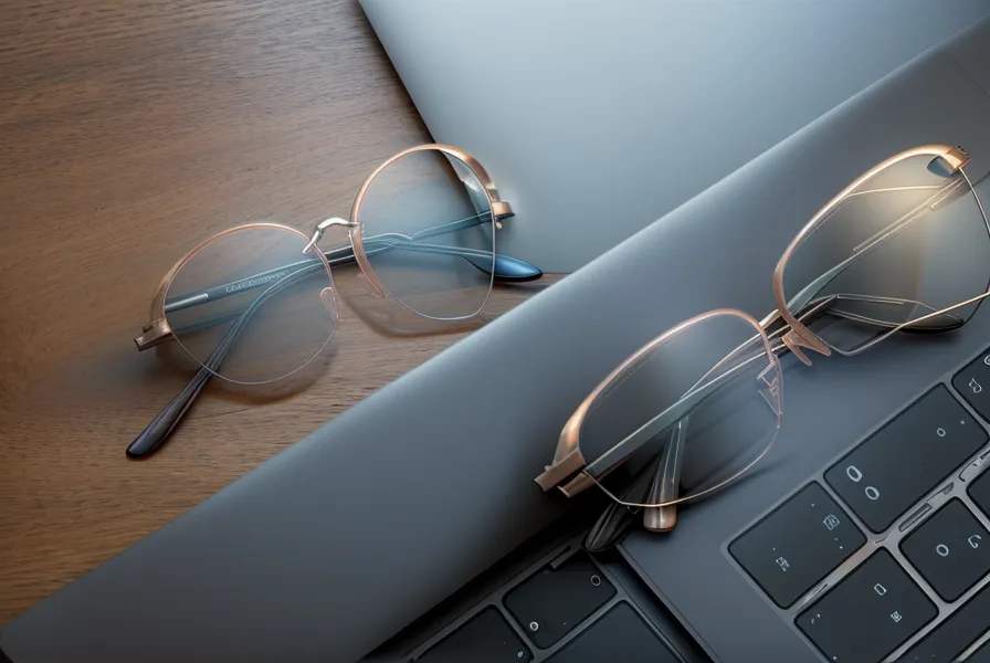 Paire de lunettes posée sur un clavier reflétant un tableau Excel complexe.