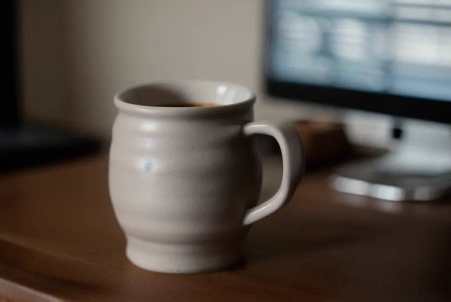 Gros plan d'une main tenant un café sur un bureau de bureau